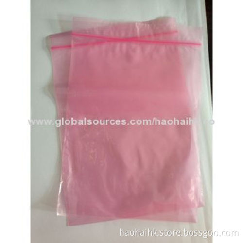PE Anti-static Resealable Bag for Industrial, Electronic Products